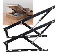 Vérin à gaz pour lits pliants et canapés - Mécanisme pneumatique - Charnières pour boîtes de rangement et fauteuils inclinables - Noir 1500 mm