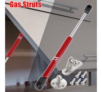 Vérin à gaz pour voiture Vérin à gaz 147N/33Lbs Ressort de compression Charnière Lève-porte Vérin à gaz Amortisseur de chocs Supports de levage 10 pouces Rouge