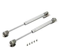 Vérin à gaz, Vérins à gaz argentés 30 N à 200 N, 270 mm, lot de 2, for armoire, camion, tiroir, boîte à outils(60n)