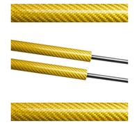 Verin Capot Capot Avant Modification Du Capot Vérins À Gaz Support Levage Amortisseurs Barre Tige D'hélice Pour Toyota Pour Auris E180 Pour Scion IM Amortisseur(Yellow carbon fiber)
