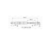 Vérin, capot-moteur avant droit OPEN PARTS GSR6463.01