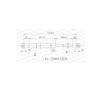 Vérin, capot-moteur OPEN PARTS GSR6052.00