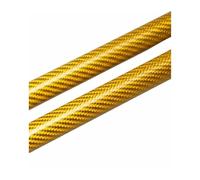 Verin Capot Pour Jeep Pour Wrangler JL 2018-2025 Capot Capot Struts Modifier Support Levage Amortisseur Amortisseurs Tige Cylindres Verins(Yellow carbon fiber)