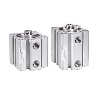 Vérin compact pneumatique SDA40 Course 5 10 15 20 25 30 35 40 45 50 60 70 75 80 90 100 mm Double effet(SDA40x30)