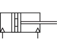 Vérin cylindrique IMI NORGREN RM/8025/M/100 Longueur de course: 100 mm Dimension produit, Ø: 25 mm 1 pc(s)