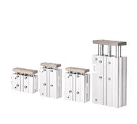 Vérin de guidage compact pneumatique MGPM MGPM12 MGPM16 MGPM20 MGPM25 MGPM32 MGPM40 MGPM50 MGPM63 MGPM80 Course 10 mm-300 mm(50mm Stroke)