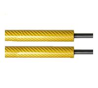 vérin de hayon Amortisseur De Hayon Pour SEAT LEON MK3 5F Break 5 Portes 2013-2020 AVEC RESSORT Vérins À Gaz vérin de coffre hayon(YELLOW CARBON FIBER)