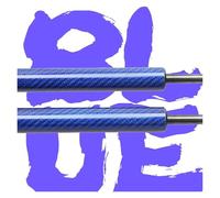 Vérin De Hayon Lot 2 Amortisseurs Hayon Arrière Avec Ressort Pour BMW Série 3 Pour Touring E91 Break 2005-2012 Verin Hydraulique(BLUE CARBON FIBER)