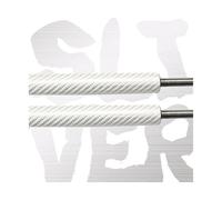Vérin De Hayon Pour SEAT Pour Leon MK3 5F Break 5 Portes 2013-2020 590 Mm AVEC RESSORT Coffre Coffre Vérins À Gaz Ascenseur Amortisseur Hayon Arrière 2 Pièces Verin Hydraulique(SILVER CARBON FIBER)