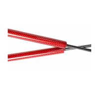 vérin de hayon Pour Toit Standard Pour Fourgon Pour Isuzu Pour Fourgon Pour Como Support Hayon Arrière Fourgon À Toit Standard, Vérins À Gaz Ressorts à Gaz Hayon(Red carbon fiber)
