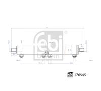 Vérin, direction assistée FEBI BILSTEIN 176545