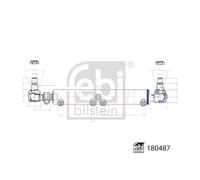 Vérin, direction assistée FEBI BILSTEIN 180487