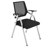 Verin Fauteuil Bureau Pour Ordinateur Portable, Chaises De Bureau Avec Support Lombaire, Chaise Pliante D'intérieur Simple Avec Porte-gobelet Pour Tableau D'écriture Et Pieds En Métal Pour Adultes