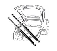 Vérin Hayon de Coffre Vérins à gaz de hayon de Voiture pour Toyota Yaris III 2011-2014, Ressorts À Gaz Hydraulique De Coffre Amortisseur de Jambes de Force de Support de,2 Pièces
