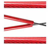 Vérin Hayon Pour Hyundai Terracan HP 2001-2007 Sans Becquet Coffre Cylindres Amortisseurs Tige Hayon Arrière Ascenseur Support Jambes Force Cric Hydraulique(Red carbonfiber)