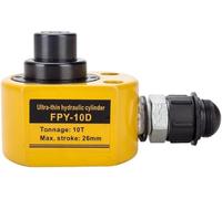 Vérin Hydraulique à Sections Multiples, Design Ultra-Plat et Fin pour Espaces Restreints, Utilisation Multi-Angles pour Applications Industrielles, Capacité Lourde 30T/50T/100T avec Port ZG3/8,10T