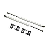 Vérin Hydraulique Capot Pour Lancer Pour Evolution Pour EVO 7 8 9 2001-2008 Vérins De Capot Support Levage Avant Amortisseur Tige Piston Hélice(Carbon Fiber Silver)