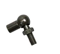 Verin Hydraulique Coffre M6/M8 Filetage Femelle 10mm Ressort Gaz Jambe Force Ascenseur Support Goujon Rotule Douille Roulement Extrémité Raccord Connecteurs Remplacement Qté (4) (Couleur : Male M6 fe