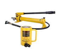 Vérin hydraulique long 10T-50T, vérin rétractable automatique for navires, ponts et chantiers de construction, course de 4 po/100 mm avec pompe manuelle CP-700(30T jack+CP-700 hand pump)