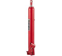 VEVOR Cric hydraulique long, capacité 4 t, avec pompe à piston unique et base plate, cric manuel avec poignée, pour grues de garage/de magasin, dispositif de levage motorisé, rouge