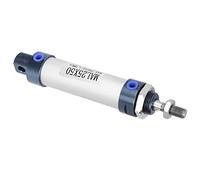 Vérin Pneumatique 25 Mm, Alliage D'aluminium de Haute qualité (Course 50mm) | Double effet, Bonne étanchéité à l\'air, Matériau durable, Vitesse de fonctionnement 50-800 mm/s