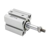 Vérin pneumatique à air comprimé SDA32-B, vérin compact à double effet SDA32x50-B, alésage 32 mm, course 5-100 mm, filetage mâle(SDA32X65-B,-S(with magnetism))