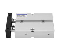 Vérin pneumatique à double effet, à deux tiges et deux axes, de type magnétique, avec un alésage de 20 mm et une course de 30 mm, en alliage d’aluminium, doté d’un raccord M5,
