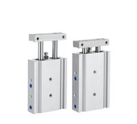 Vérin pneumatique à double tige CXSM6 CXSM10 CXSM15 CXSM20 CXSM25 CXSM32 Vérin pneumatique à double tige à double axe(Stroke 40mm,Bore 25mm)