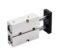 Vérin pneumatique à double tige de type TN, alésage d'air 10 mm, 16 mm, 20 mm, 25 mm, 32 mm, petit alliage d'aluminium, course 30, 35, 40, 45, 50, 60, 70, 75 mm