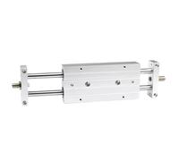 Vérin pneumatique à double tige for table coulissante, course réglable de 25 à 200 mm.(STMB Bore 10mm,ST 75mm)
