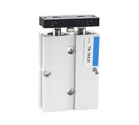 Vérin pneumatique à double tige TN 10 16 20 25 32 mm, course en alliage d'aluminium 30 40 50 60 80 100 150 200 mm(Stroke 20mm,TN16)