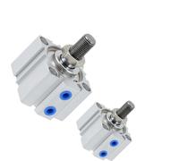 Vérin pneumatique à gaz double effet SDA40-B - Alésage compact, course 40 mm, filetage mâle 5-100 mm, 1 pièce(SDA40x15-B)