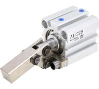 Vérin pneumatique à levier de serrage ALC, double effet, air sans aimant, ALC25