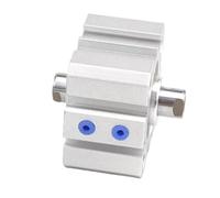Vérin pneumatique compact à double tige - Cylindre pneumatique SDAD, course 55-80 mm, alésage 12-25 mm, double effet, alliage d'aluminium, résistance haute pression(65mmx20mm)