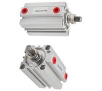 Vérin pneumatique compact, alésage 25/32 mm, course 10-100 mm, filetage mâle, actionneur pneumatique (1 pièce)(30mm 32mm)