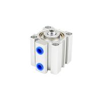 Vérin pneumatique compact série SDA32, type Airtac, alésage 32 mm, 5, 10, 15, 20, 25, 30, 35, 40, 45, 50 mm, 60, 70, 80, 90, 100 mm(SDA32-35)