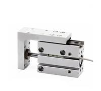 Vérin pneumatique de précision for rail, alésage de 6 à 20 mm, tige de guidage linéaire pneumatique latérale Structure stable(30mm Stroke,MXH20)