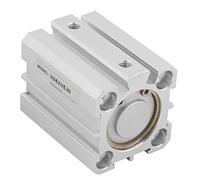 Vérin Pneumatique SDA 25x30 Cylindre Double Effet 25mm ID Course 30mm Compact en Aluminium avec Double Joint pour Systèmes Industriels et Automatismes