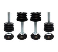 Vérin vis réglable - CYCLINGCOLORS - M8x60 - Embout rond Ø28mm - Lot de 4 - Charge max 200Kg