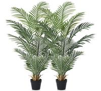 VeriNatural Grande Plante Artificielle Intérieur 120cm Palmier Artificiel Décoration - Fausse Plante Verte Artificielle Entretien Anti-UV - Déco Salon Bureau Balcon Extérieur pour Maison 2Pack,VN125