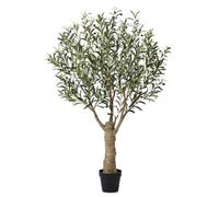 VeriNatural Olivier Artificiel 150cm en Pot-63 Fruits, 1390 Feuilles, Plante Artificielle, Résistante aux UV-Fausse Plante Décorative pour Intérieur & Extérieur,Maison, Bureau, Salon,Balcon,VN160