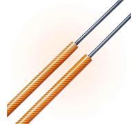 Vérins À Gaz Pour Coffre Vérin À Gaz De Hayon Pour A3 Pour Sportback 8V 3 Portes (2012-2020), 543 Mm, Support Coffre Arrière Verin De Hayon Voiture(Orange)