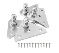 Vérins À Gaz Universels Support Levage Amortisseur Douille Acier Lot 2/4 Support Montage À Rotule 10 Mm Ressorts à Gaz Hayon(SILVER 4PCS)