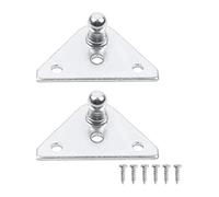 Vérins À Gaz Universels Support Levage Amortisseur Douille Acier Lot 2/4 Support Montage À Rotule 10 Mm Tige hydraulique(Silver 2pcs)