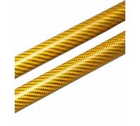 verins coffre Tiges De Support De Levage Et Amortisseurs Sur Mesure Résistance 1200N Pour Benz Viano W639 2003-2014 vérin de hayon(Yellow carbon fiber)