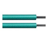 verins de coffre Pour VW Pour Polo (9N_) Hatchback 2001-2009 500MM Vérins À Gaz Coffre Arrière Ressorts Amortisseurs Supports Levage Hayon vérin de hayon(GREEN CARBON FIBER)