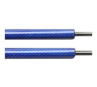 verins de coffre Pour VW Pour Polo (9N_) Hatchback 2001-2009 500MM Vérins À Gaz Coffre Arrière Ressorts Amortisseurs Supports Levage Hayon vérin de hayon(BLUE CARBON FIBER)