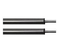 verins de coffre Pour VW Pour Polo (9N_) Hatchback 2001-2009 500MM Vérins À Gaz Coffre Arrière Ressorts Amortisseurs Supports Levage Hayon vérin de hayon(BLACK CARBON FIBER)