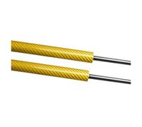 vérins de hayon Pour Lexus IS IS250 IS300 IS350 2005-2015 Avec Becquet, Support Coffre Arrière, Ressort À Gaz, Amortisseur, Tige Piston Ressorts à Gaz Capot moteur(Yellow carbon fiber)