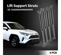 Vérins De Levage À Gaz No.5345069025/6895069056 Pour Toyota Land Cruiser Série 100 Pour Lexus Lx470 1998-2007 Noir 4Pcs Capot Avant & Hayon Arrière